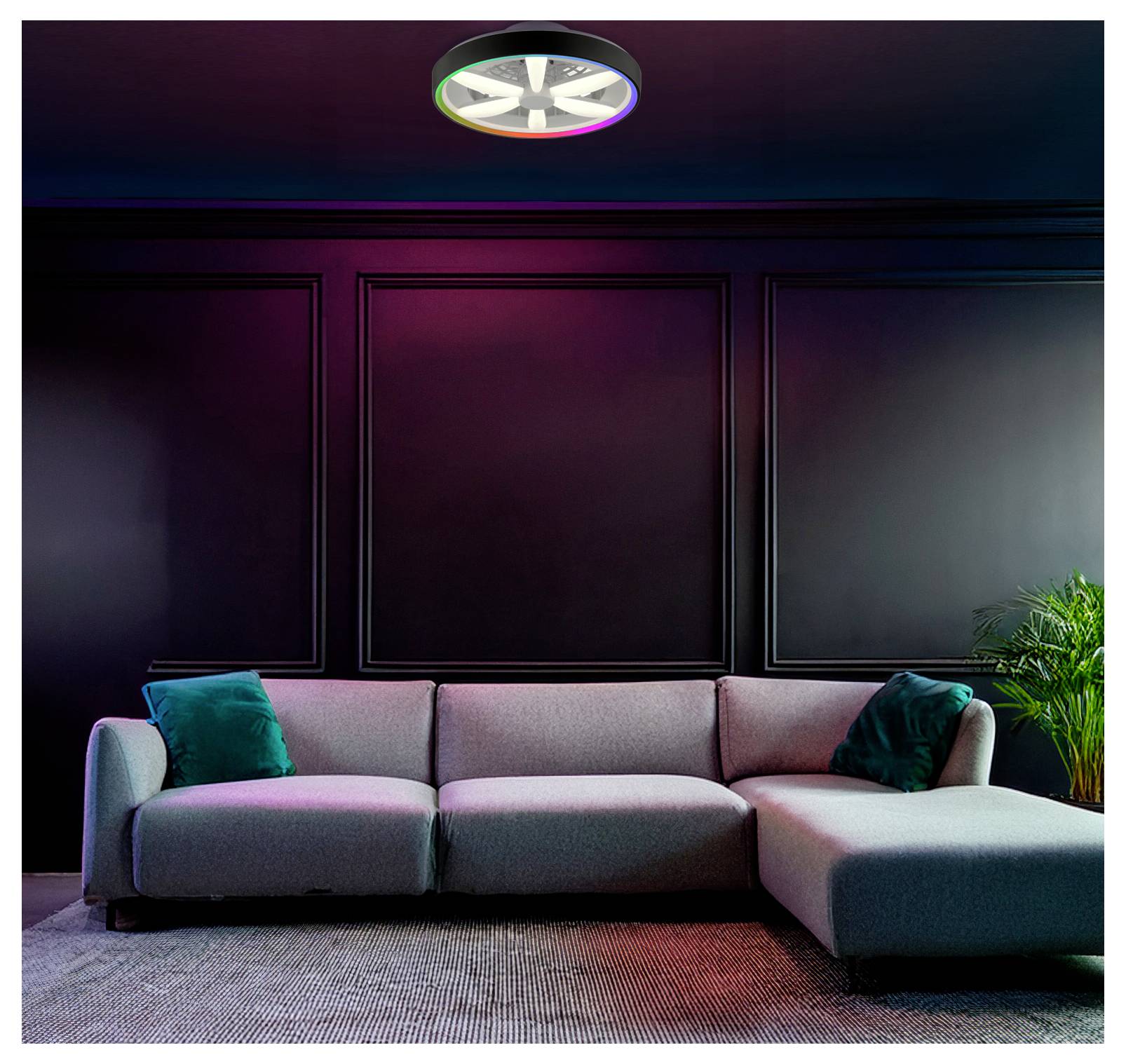 Brilliant G80935/06 Gaiano Dekoleuchte LED EEK: E (A - G) 48 W Schwarz-4