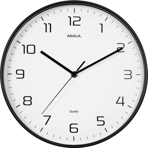 Maul 9051790 Quarz Wanduhr 30 cm x 5 cm Schwarz