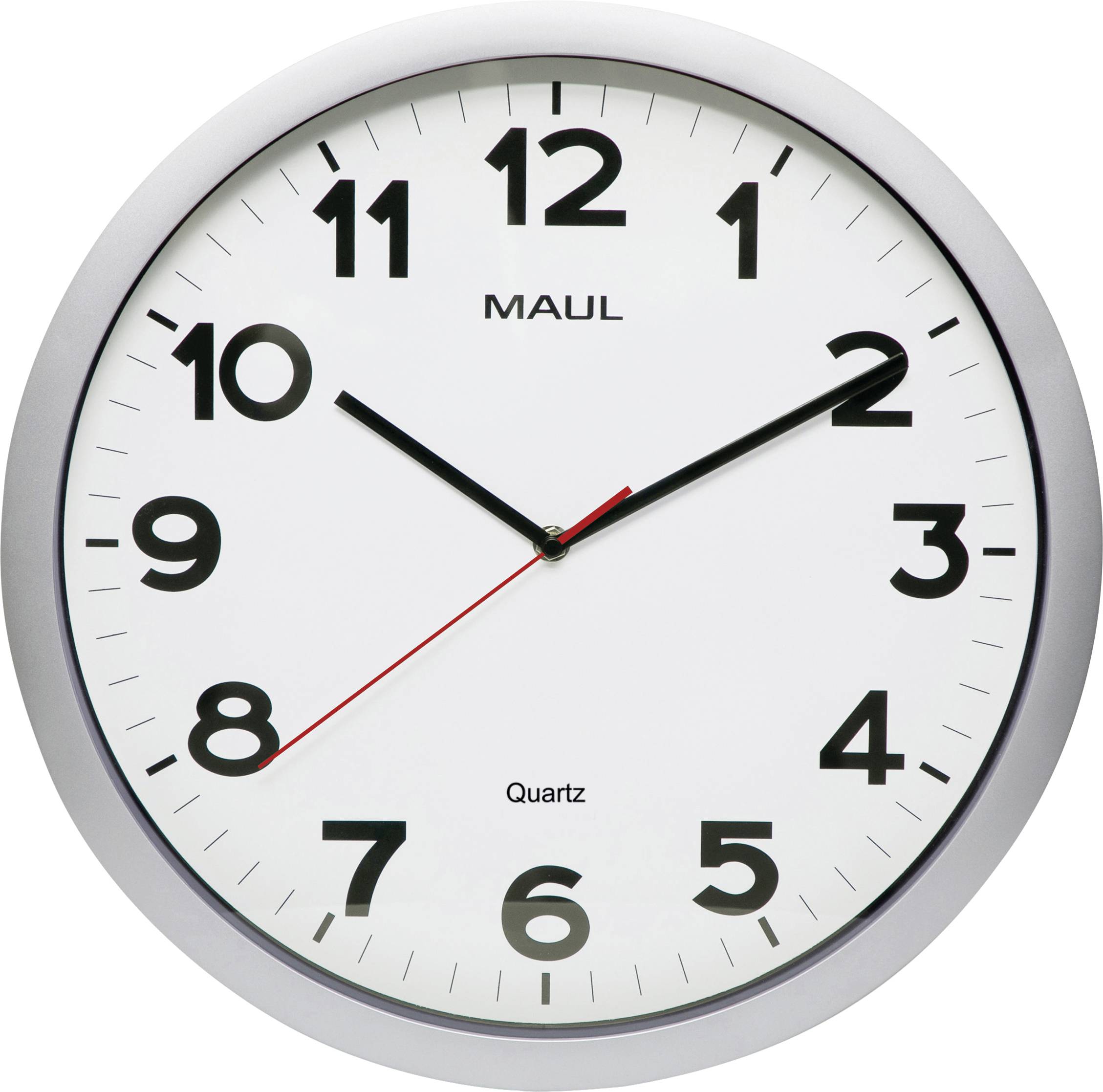 Maul Wanduhr MAULstep 40 9054195 silber