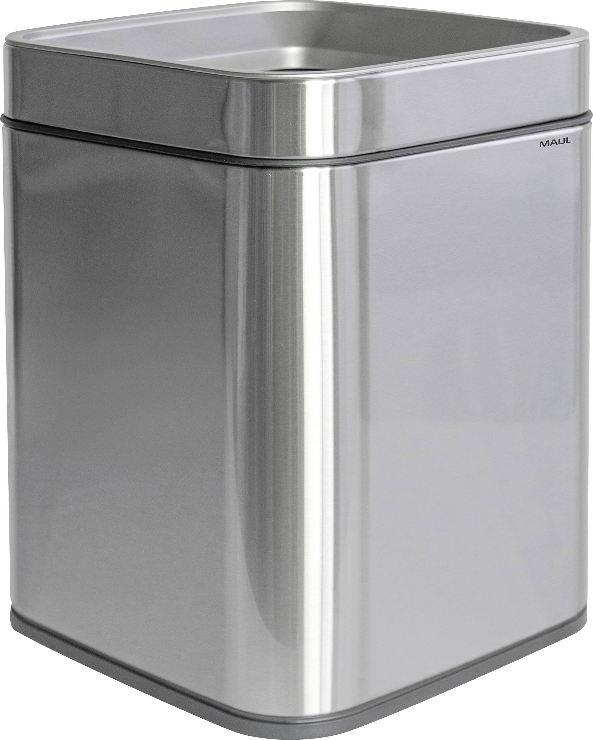 Maul neu 9501594 Mülleimer 15 l Edelstahl (B x H x T) 253 x 334 x 253 mm Schwarz, Silber 1 St.