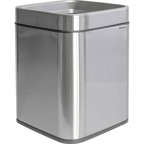 Maul neu 9501594 Mülleimer 15 l Edelstahl (B x H x T) 253 x 334 x 253 mm Schwarz, Silber 1 St.