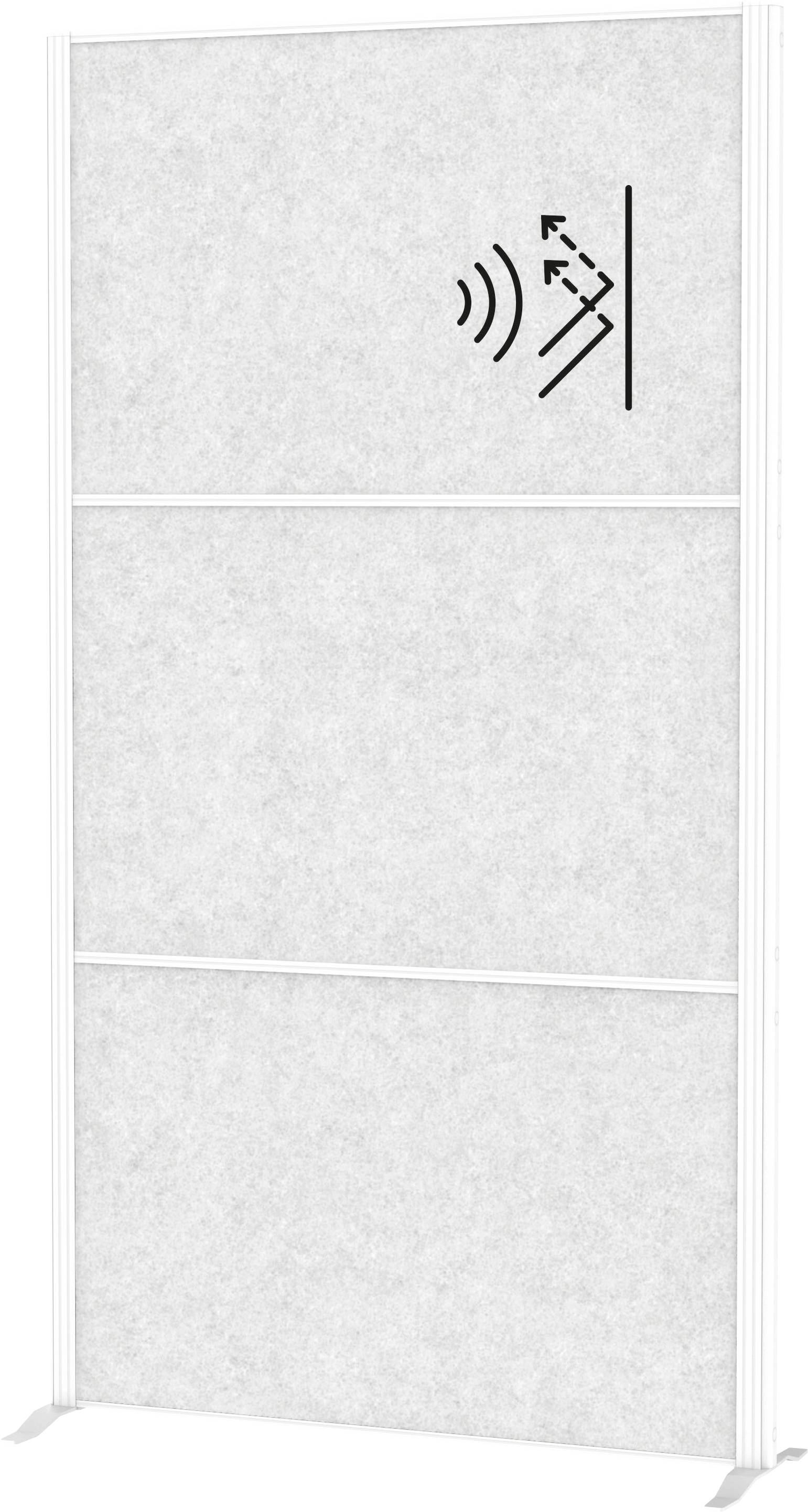 Maul Stellwand Hellgrau Vlies 9611002