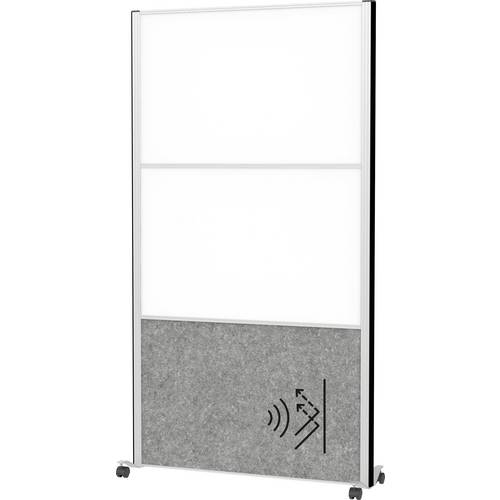 Maul Stellwand Weiß, Dunkelgrau Metall, Stahlblech, Vlies 9622195