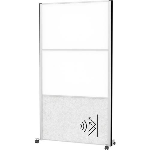 Maul Stellwand Hellgrau, Weiß Metall, Stahlblech, Vlies 9623195