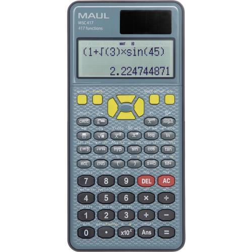 Maul MSC 417 Tischrechner Blau, Schwarz Display (Stellen): 10 solarbetrieben, batteriebetrieben (B x H x T) 8.5 x 2.1 x ...