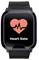 Ein Smartwatch-Bildschirm zeigt ein rotes Herz mit einer Pulslinie und dem Text „Herzfrequenz" an.