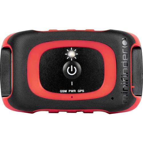 MiniFinder Rex GPS Tracker Haustiertracker, Live Tracking Schwarz, Rot 1 St.
