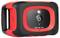 Ein kleines, tragbares GPS-Gerät mit einem Ein-/Ausschalter und LED-Anzeigen für GSM-, Stromversorgungs- und GPS-Status, in einem rot-schwarzen Gehäuse untergebracht.