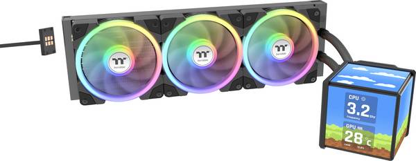 Thermaltake MINECUBE 360 Ultra AIO ARGB Fan black CPU-Kühler mit Lüfter