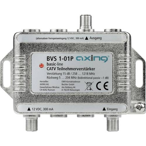 Thumbnail - Axing BVS 1-01P Kabel-TV Verstärker 15 dB