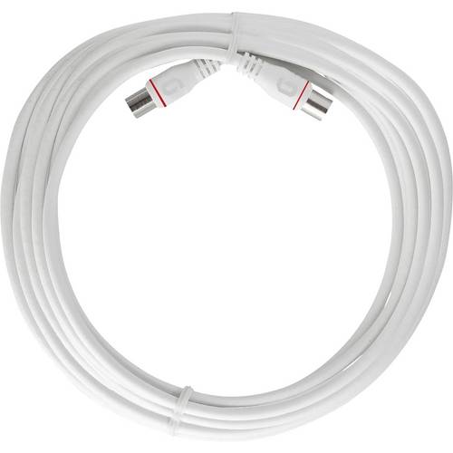 Axing Antennen, SAT Anschlusskabel 5 m 105 dB Weiß