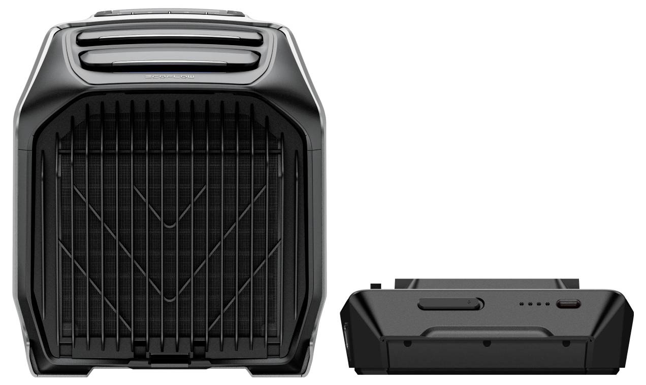 ECOFLOW Wave 3 Mobiles Klimagerät EEK Heizen/Kühlen: A++ (A+++ - D)/A (A+++ - D) 1800 W Schwarz-Grau-2