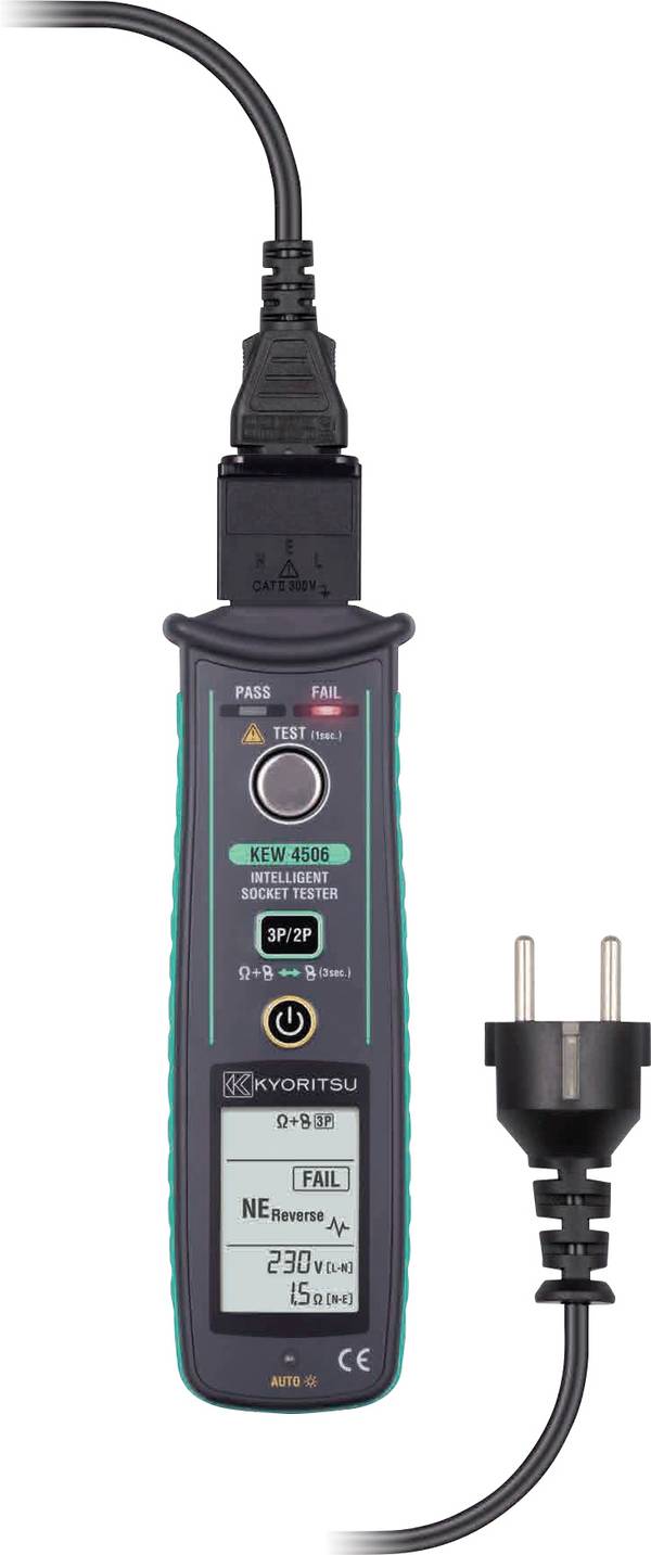 Kyoritsu KEW 4506 Steckdosentester CAT II 300 V