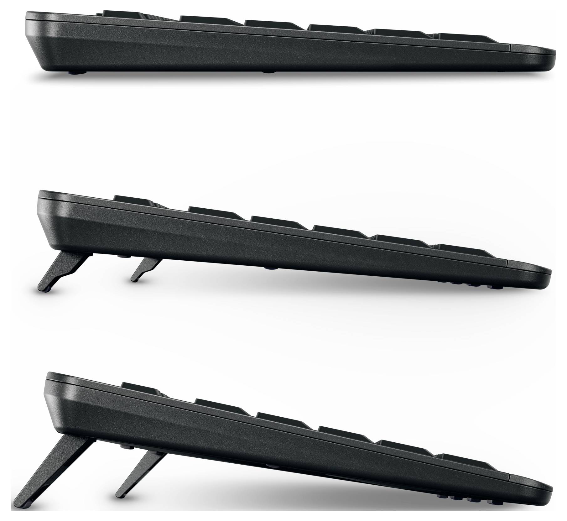 CHERRY STREAM DESKTOP ULTIMATE USB, Funk, Bluetooth® Tastatur, Maus-Set Integriertes Scrollrad Deutsch, QWERTZ Schwarz-6