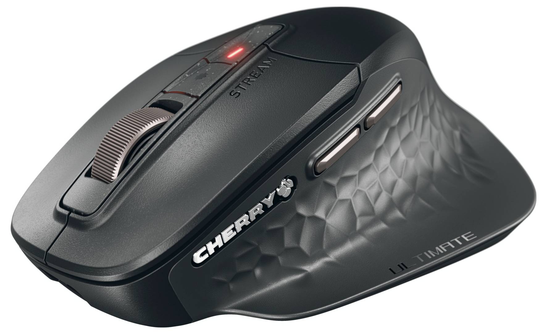 Ein schwarzer rechteckiger Kasten mit einem weißen „U" auf seiner Seite bedruckt.