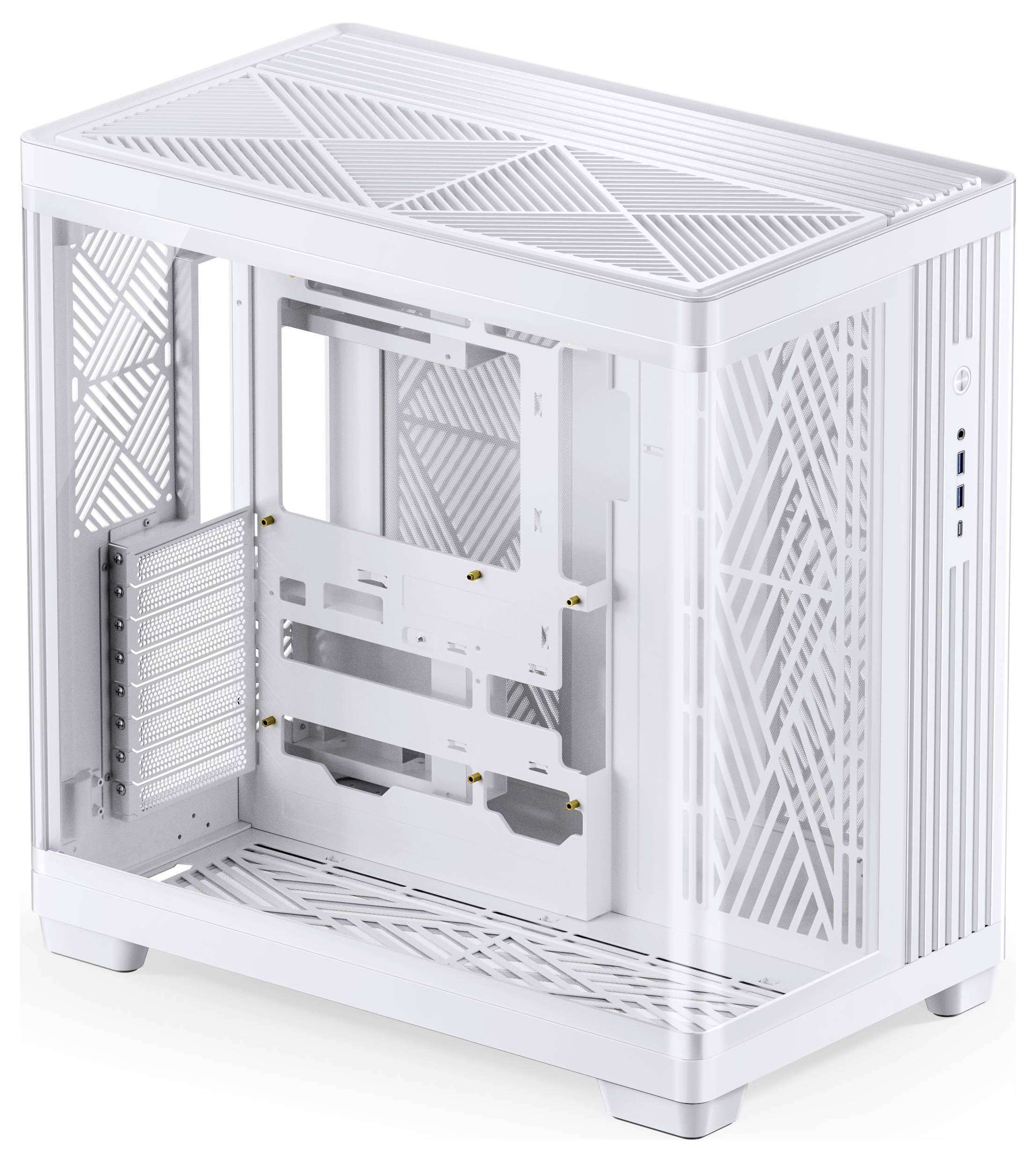 Jonsbo Midi-Tower Gehäuse, PC-Gehäuse, Gaming-Gehäuse Weiß-3