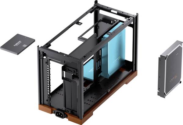 Jonsbo T9 Mini-Tower Gehäuse, PC-Gehäuse, Gaming-Gehäuse  Schwarz