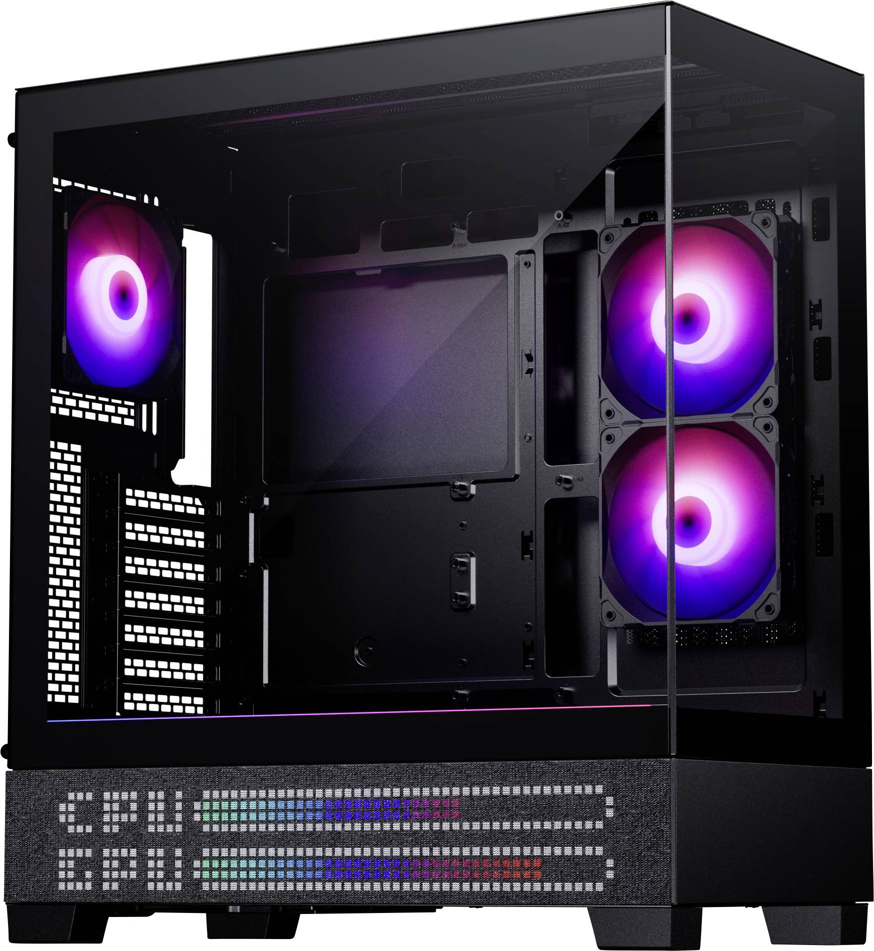 Phanteks XT View Matrix Midi-Tower PC-Gehäuse, Gehäuse, Gaming-Gehäuse Schwarz