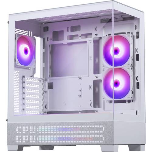 Phanteks XT View Matrix Midi-Tower Gehäuse, PC-Gehäuse, Gaming-Gehäuse Weiß