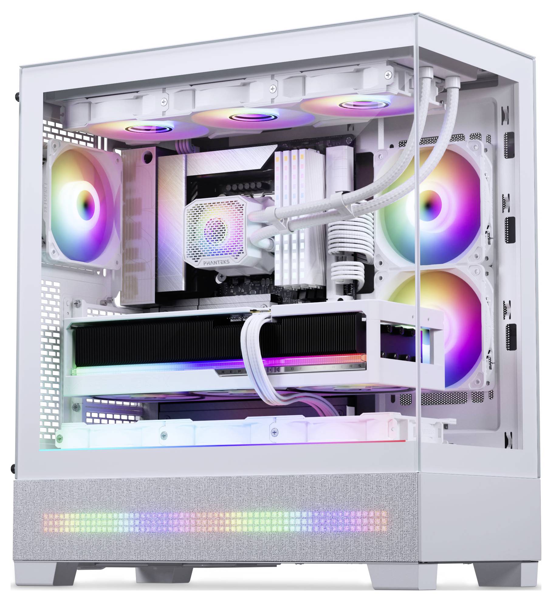 Phanteks XT View Matrix Midi-Tower Gehäuse, PC-Gehäuse, Gaming-Gehäuse Weiß-9