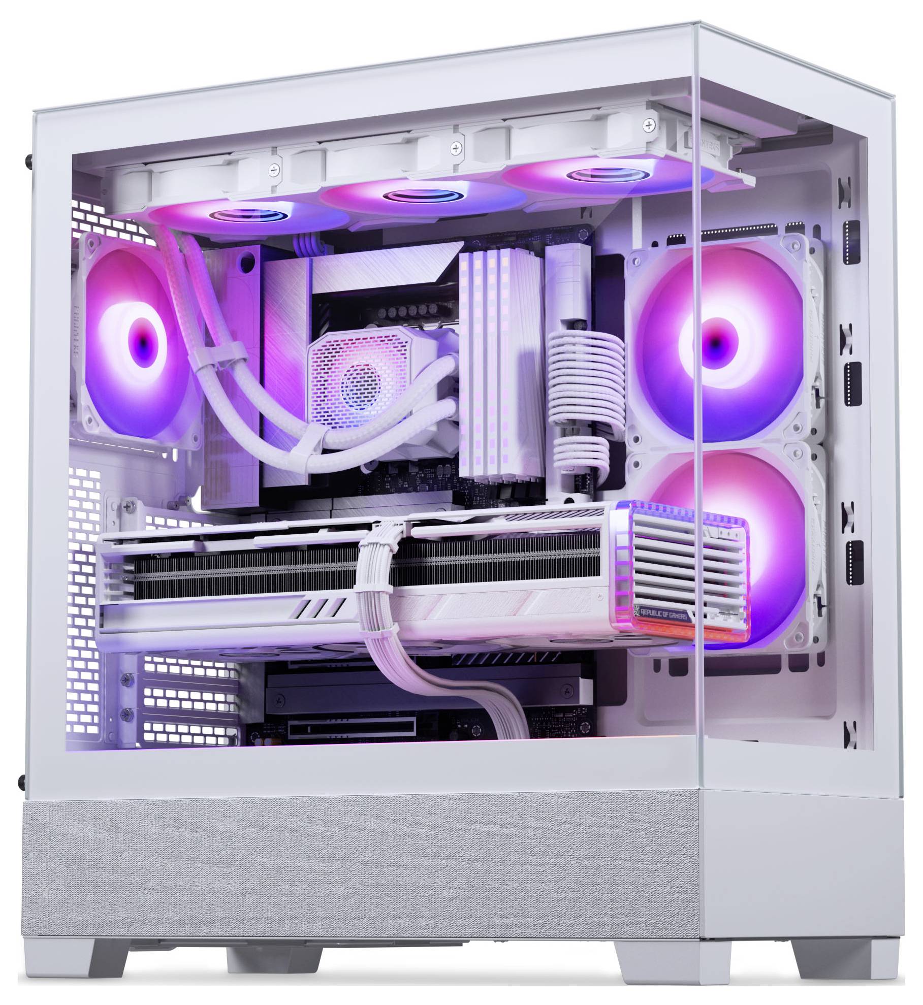 Phanteks XT View Matrix Midi-Tower Gehäuse, PC-Gehäuse, Gaming-Gehäuse Weiß-11