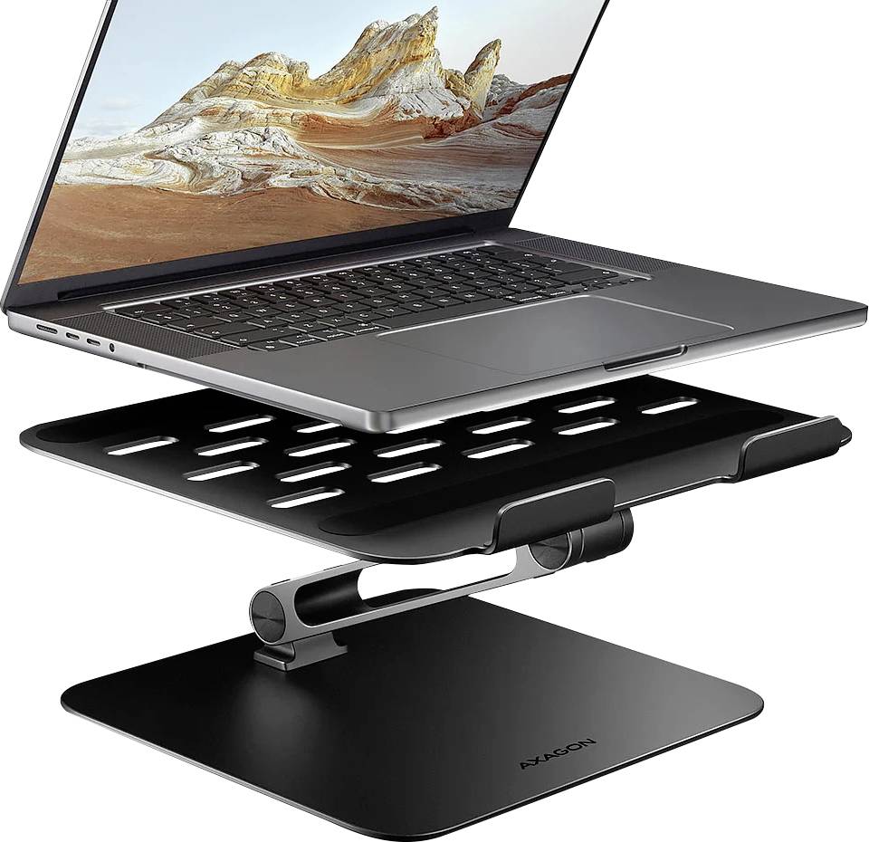 AXAGON Notebook-Ständer höhenverstellbar, neigbar