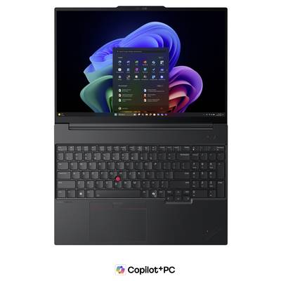Ein Laptop, der ein farbenfrohen Display mit einer modernen Benutzeroberfläche zeigt, die offen ist. Die Tastatur ist unter dem Bildschirm sichtbar.