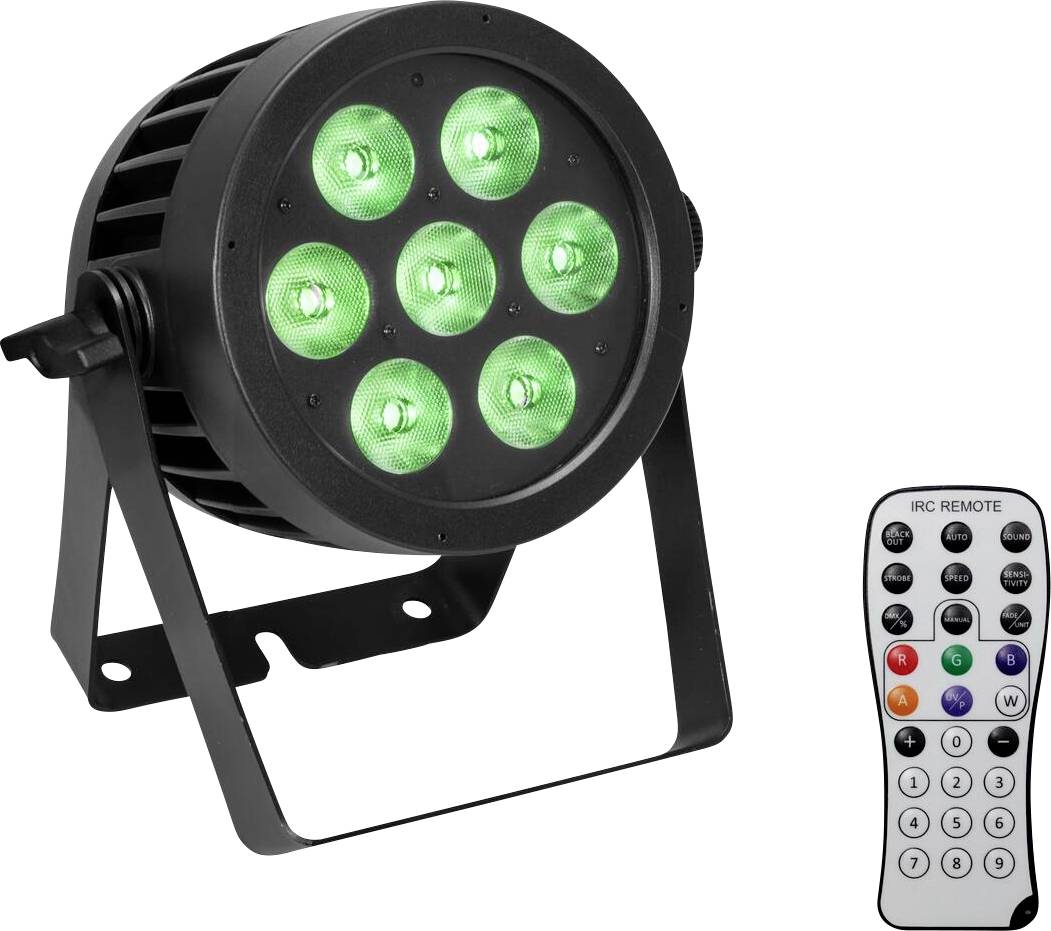 Eurolite IP PAR 7x9W SCL DMX LED-Effektstrahler Anzahl LEDs (Details): 7 9 W