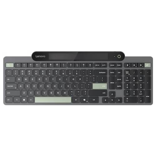 Lenovo Bluetooth® Tastatur Deutsch, QWERTZ Schwarz USB-Anschluss, Solar, Wiederaufladbar