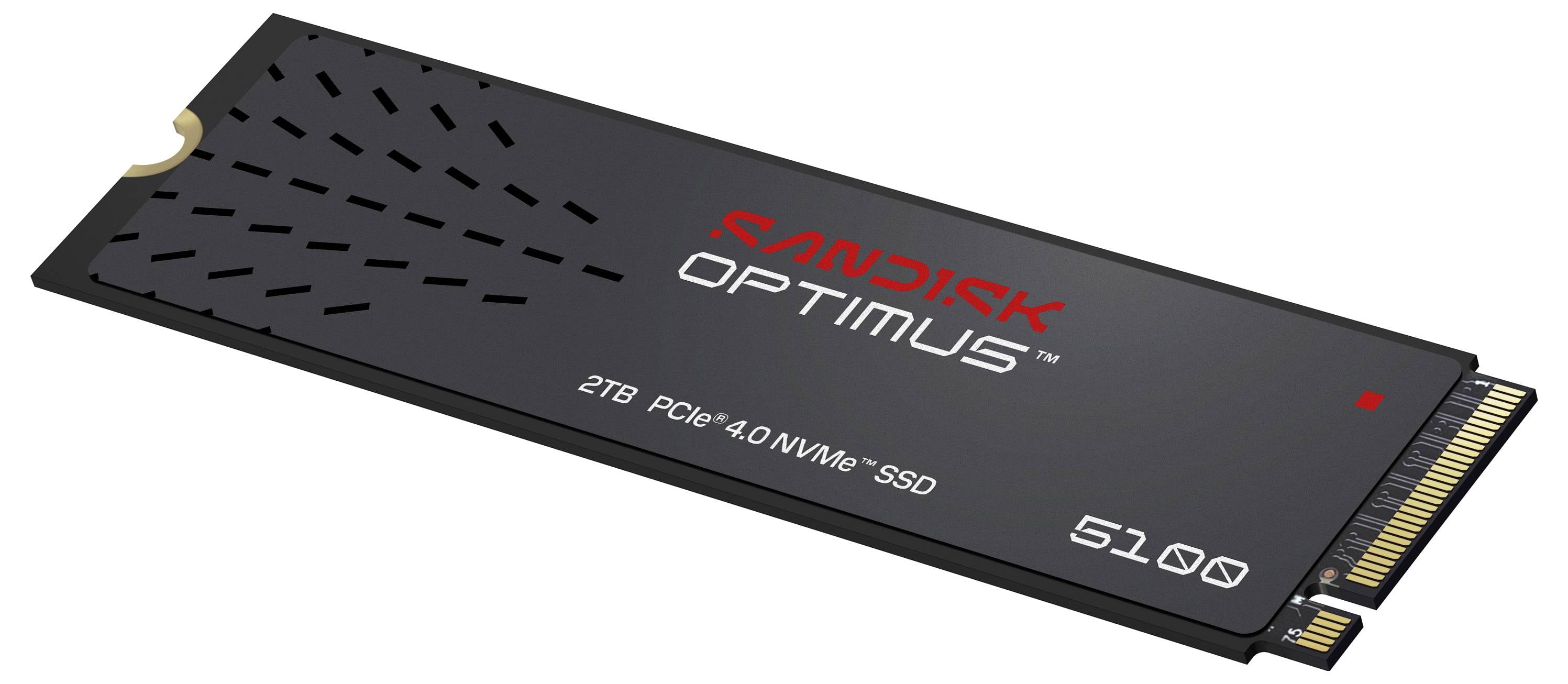 SanDisk Optimus 5100 2 TB Interne M.2 PCIe NVMe SSD 2280 PCIe NVMe 4.0 x4 Retail SDSP51200TAN-000E0-2