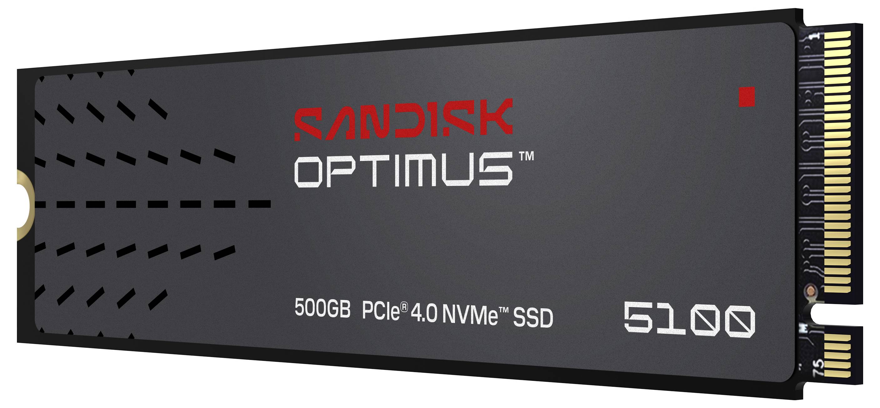 SanDisk Optimus 5100 500 GB Interne M.2 PCIe NVMe SSD 2280 PCIe NVMe 4.0 x4 Retail SDSP51500GAN-000E0-1
