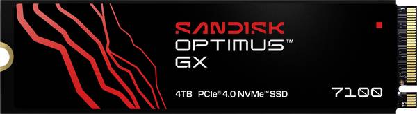 SanDisk Optimus GX 7100 4 TB Interne M.2 PCIe NVMe SSD 2280 PCIe NVMe 4.0 x4 Retail SDSP71400TAN-000E0