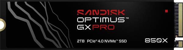 SanDisk Optimus GX PRO 850X 2 TB Interne M.2 PCIe NVMe SSD 2280 PCIe 4.0 x4 Retail SDSP81200TAN-000E0