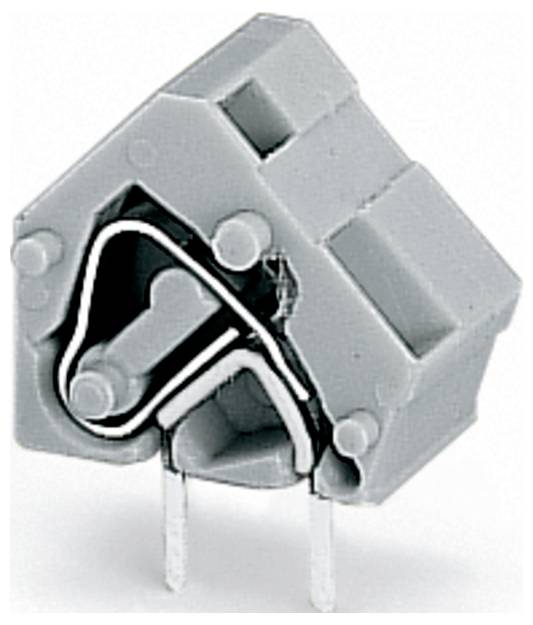 WAGO 236-601 - Leiterplattenklemme, anreihbar, RM 10,16, grau