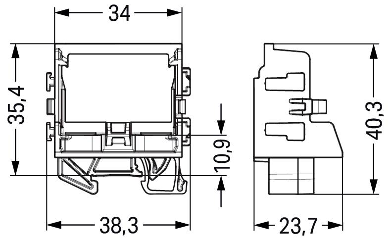 WAGO 221-539/002-006 Montagematerial 10 St.-2
