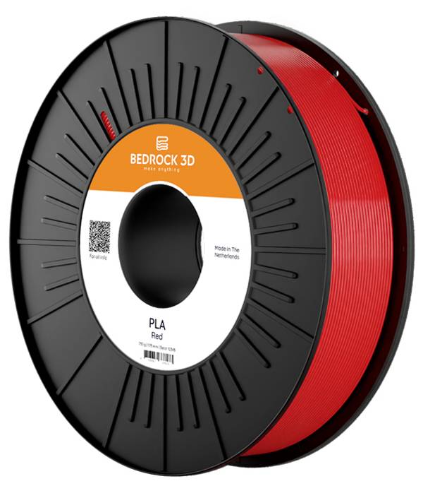 BEDROCK 3D PLA-0004a075 PLA Red 1.75 mm 750 g Filament PLA  1.75 mm 750 g Rot  1 St.