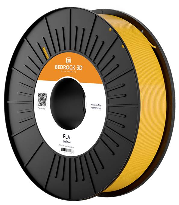 BEDROCK 3D PLA-0006b075 PLA Yellow 2.85 mm 750 g Filament PLA 2.85 mm 750 g Gelb 1 St.