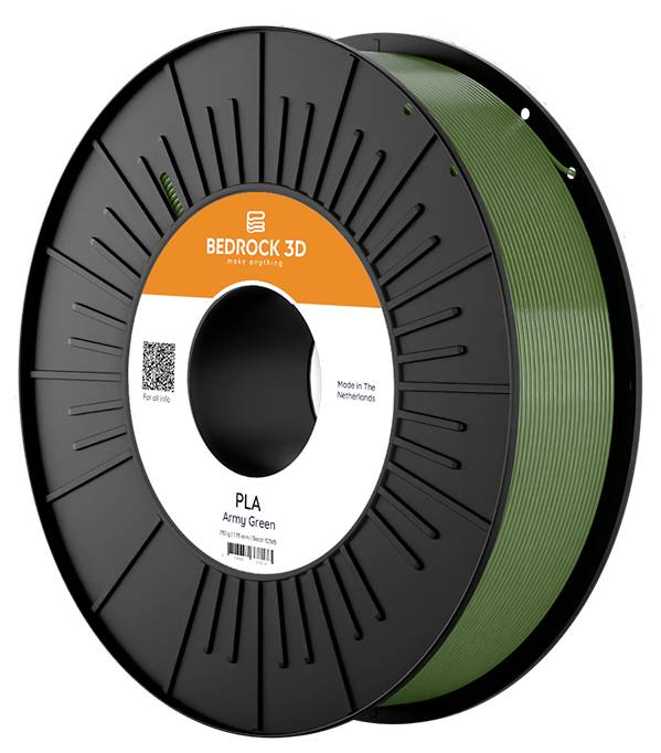 Thumbnail - BEDROCK 3D PLA-0008a075 PLA Army Green 1.75 mm 750 g Filament PLA 1.75 mm 750 g Army Green 1 St.