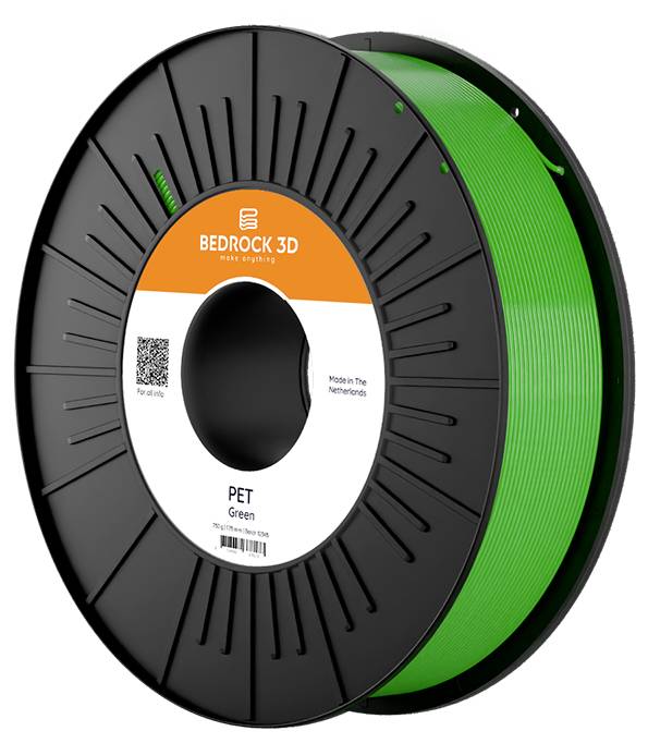 Thumbnail - BEDROCK 3D Pet-0317b075 PET Green 2.85 mm 750 g Filament PET 2.85 mm 750 g 1 St.