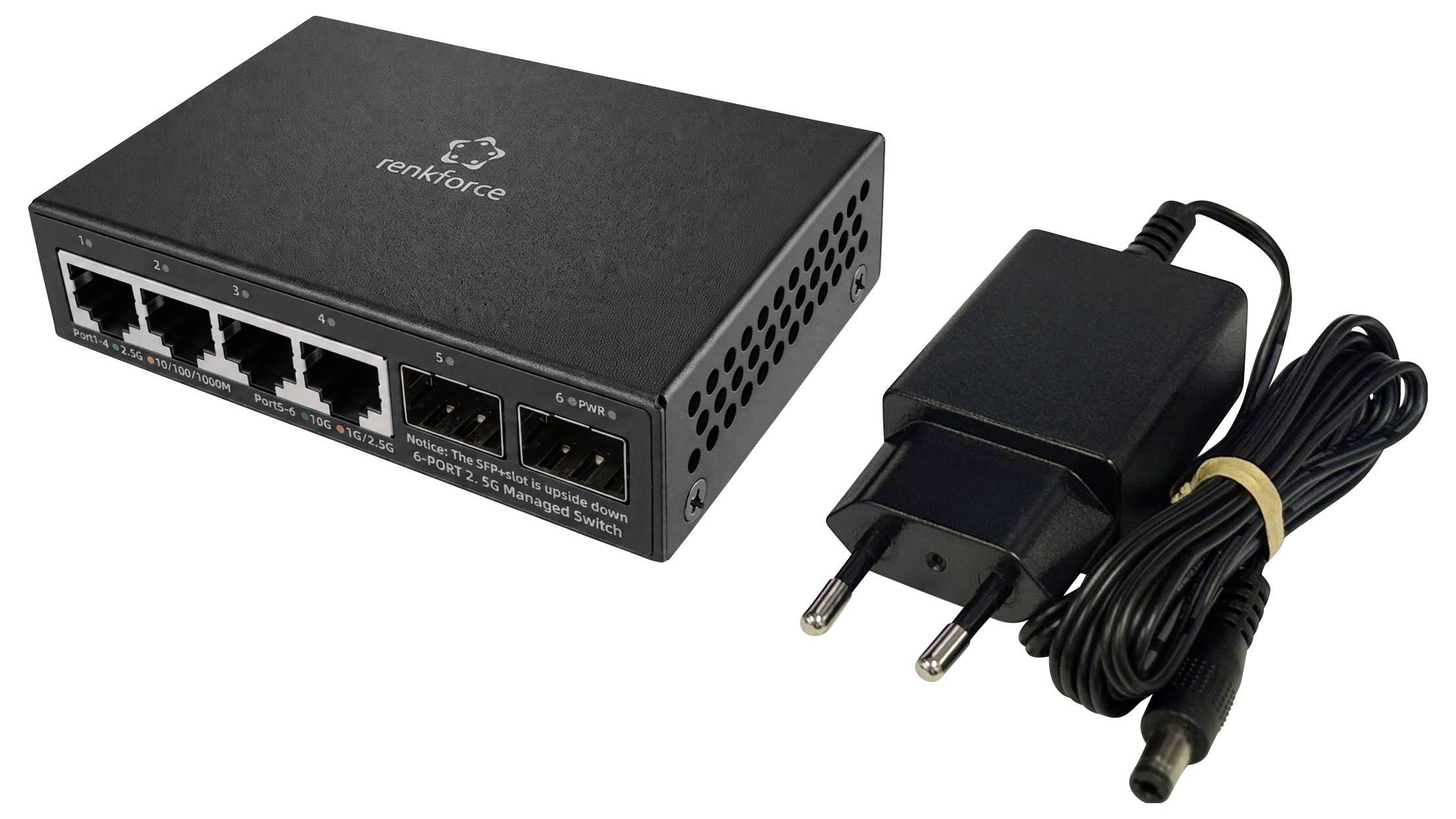 Renkforce RF-WMS-100G Netzwerk Switch 6 Port 10 GBit/s-4