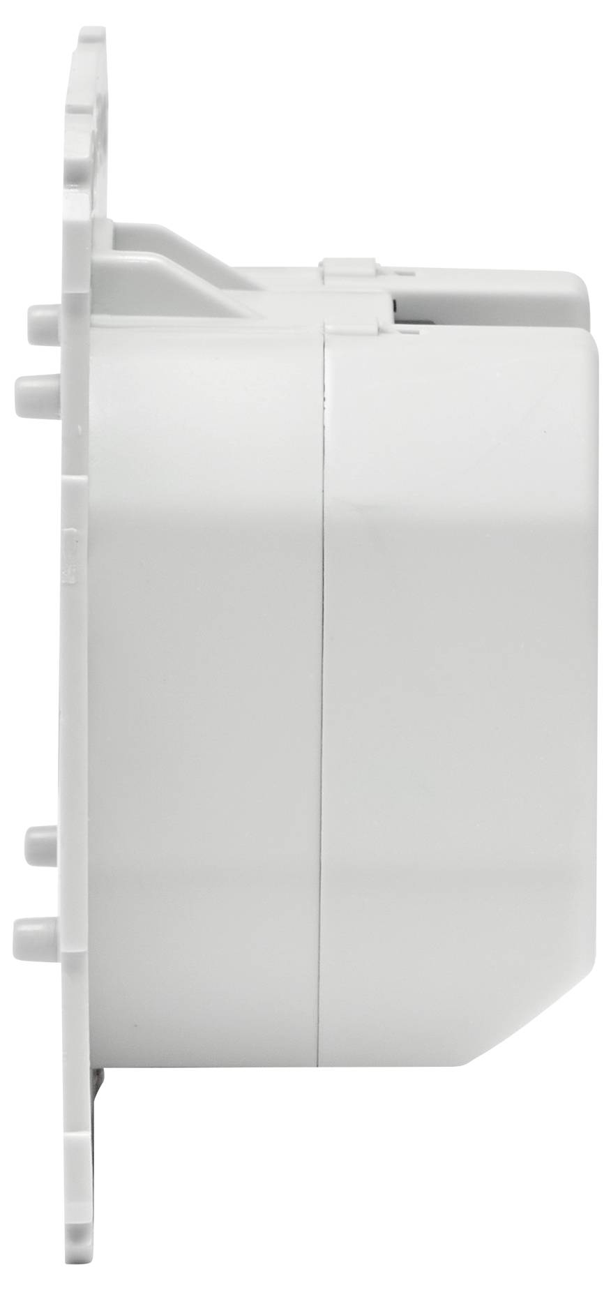 Eine Person spült ein waschbares, hygienisches Körperpflegegerät unter einem Wasserhahn. Der Text lautet „Wasserfest & hygienisch" und „3 Jahre Garantie".