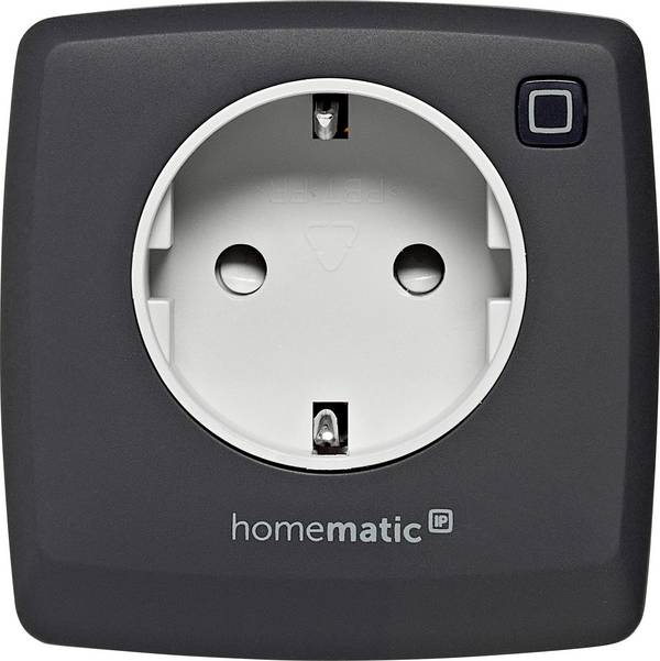 Homematic IP  Steckdose   Homematic IP Funk Schalt-Mess-Steckdose, anthrazit