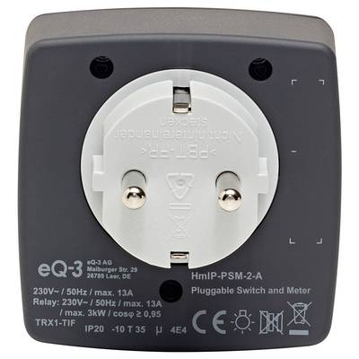 Homematic IP Steckdose Homematic IP Funk Schalt-Mess-Steckdose, anthrazit-1