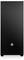 Ein schwarzer Computer-Tower mit minimalistischem Design, mit einem weißen Logo in der Nähe der unteren Mittelmitte.