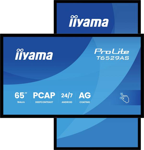 Iiyama ProLite Digital Signage Display EEK: G (A - G) 163.8 cm (64.5 Zoll) 3840 x 2160 Pixel 24/7 Android™, Touchscreen, Kiosk-Modus
