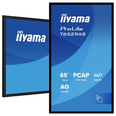 Iiyama ProLite Digital Signage Display EEK: G (A - G) 163.8 cm (64.5 Zoll) 3840 x 2160 Pixel 24/7 Android™, Touchscreen,-5