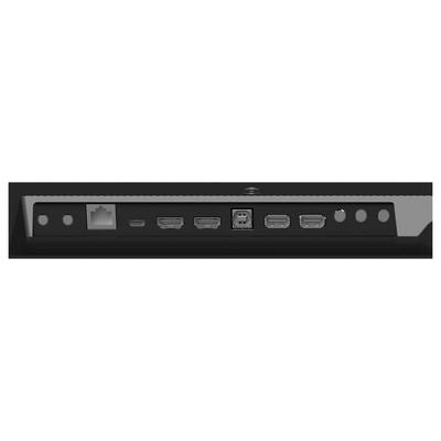 „G-Master" Computermonitor von hinten, mit einem schlanken, minimalistischen Design und verstellbarem Standfuß.