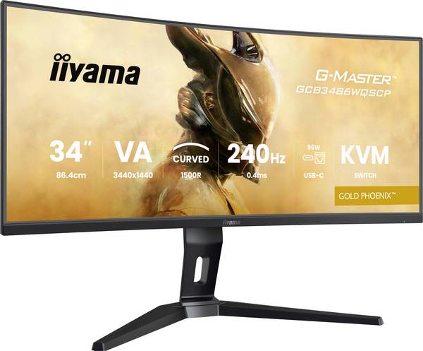 Iiyama G-MASTER Gaming Monitor  EEK F (A - G) 86.4 cm (34 Zoll) 3440 x 1440 Pixel 21:9 0.4 ms
