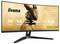 Ein ultrabreiter gebogener Monitor mit folgenden Spezifikationen: 34" VA 3440x1440, 240Hz, 0,4ms, KVM-Schalter, G-Master Gold Phoenix Modell, auf dem Bildschirm angezeigt.