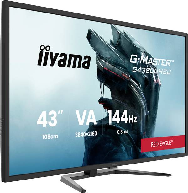Iiyama G-MASTER Gaming Monitor  EEK F (A - G) 108 cm (42.5 Zoll) 3840 x 2160 Pixel 16:9 0.3 ms HDMI® 2.1 VA LED